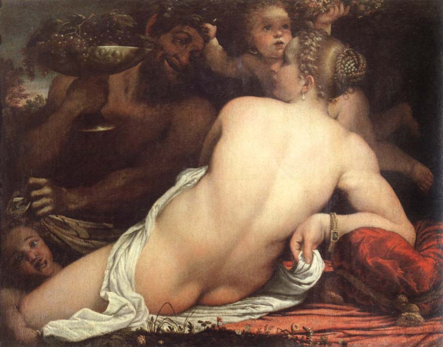 venus with a satyr and cupids